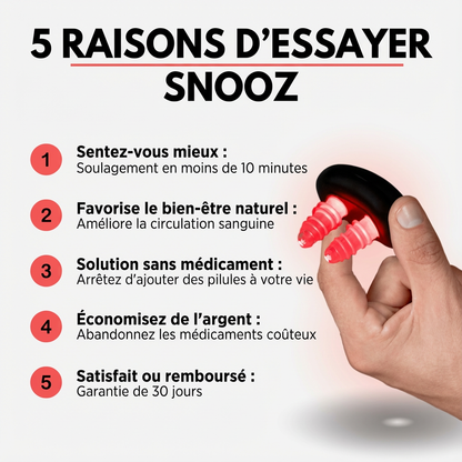 Snooz — Dispositif nasal à lumière rouge