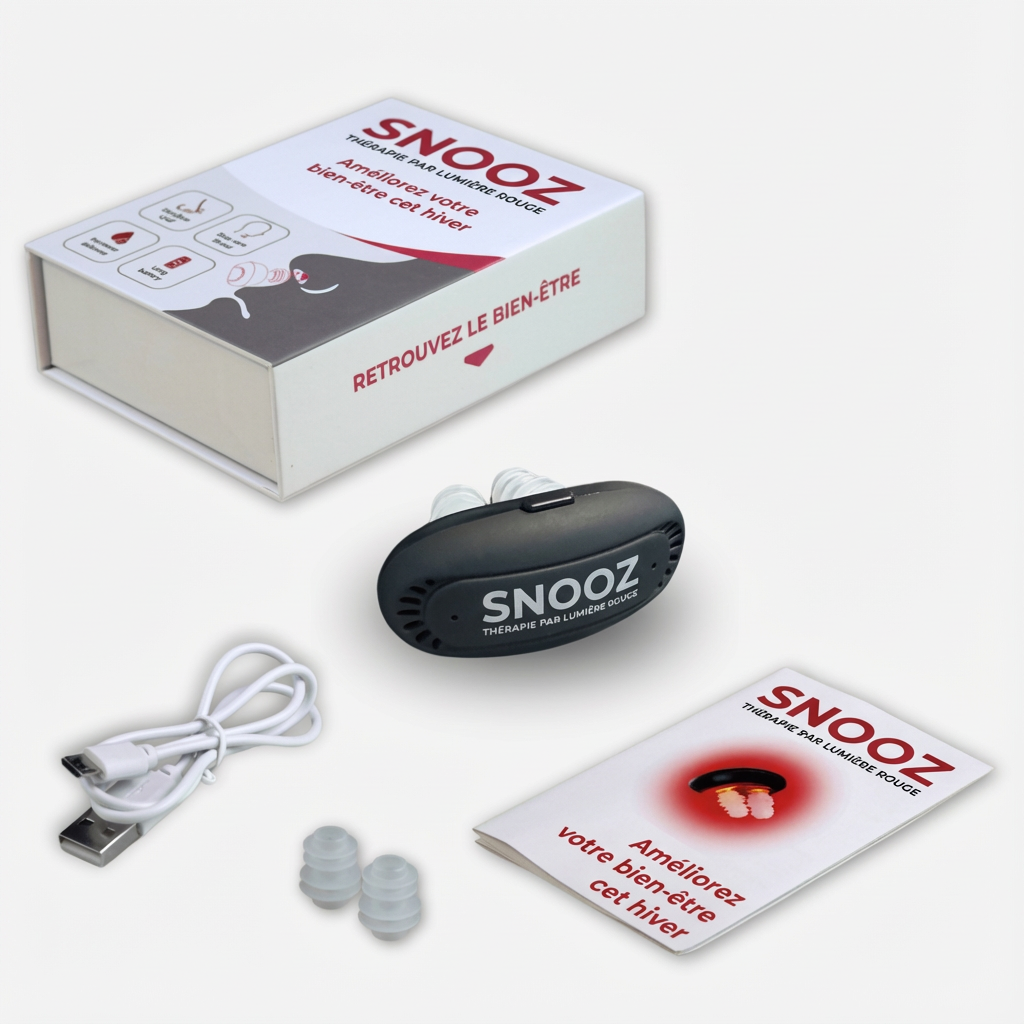 Snooz — Dispositif nasal à lumière rouge