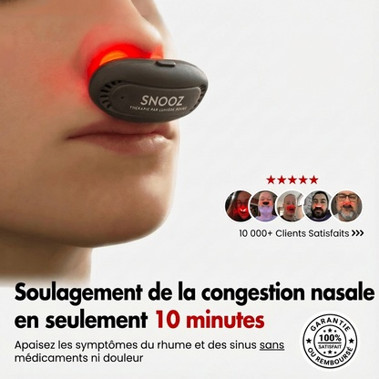 Snooz — Dispositif nasal à lumière rouge